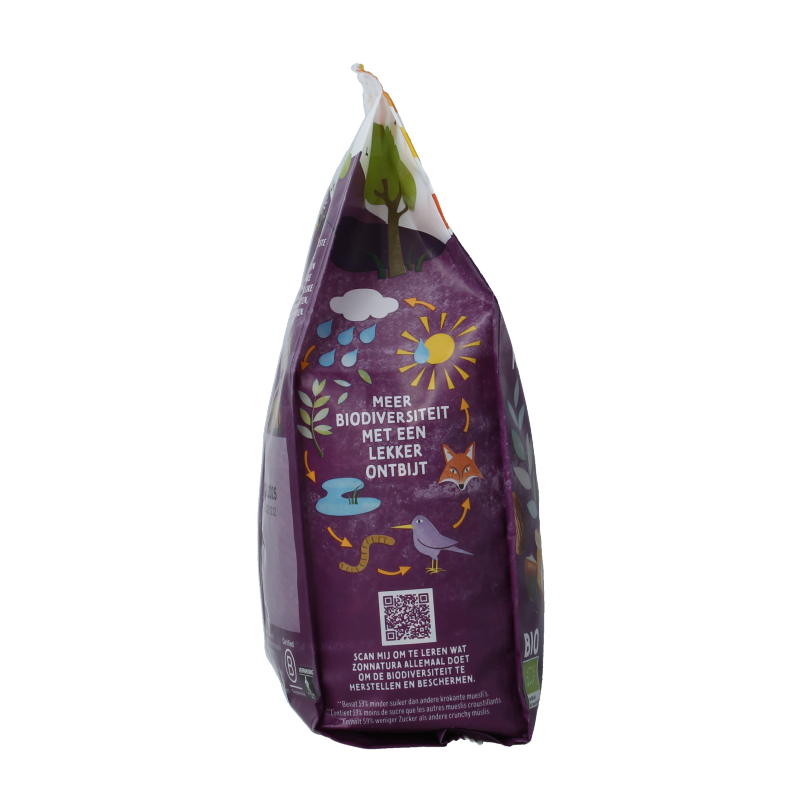 Zonnatura Krokante muesli noten en zaden bio 375 Gram