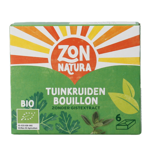 Zonnatura Fine herbstock bouillon zonder gist bio 60.00 Gram