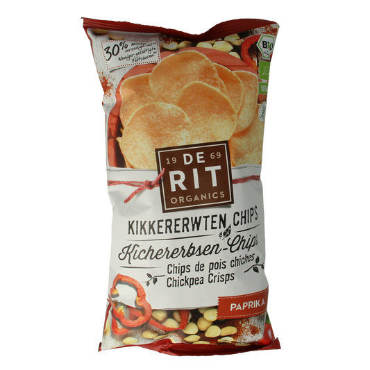 De Rit Kikkererwtenchips paprika bio 75.00 Gram