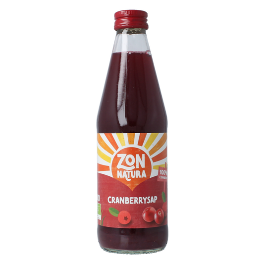 Zonnatura Cranberrysap puur bio 330 Milliliter