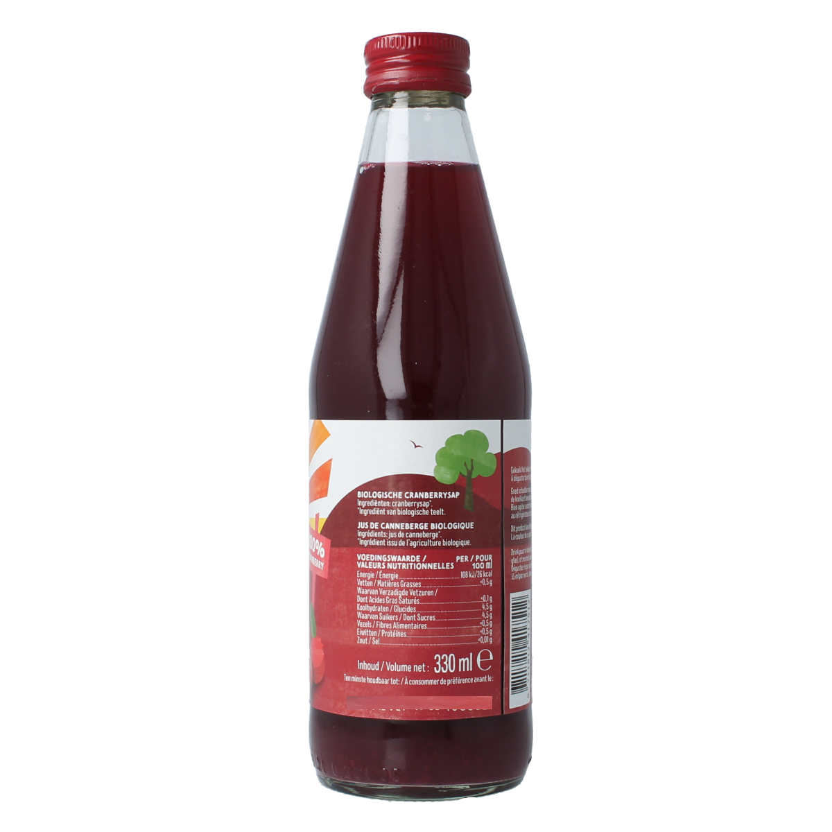 Zonnatura Cranberrysap puur bio 330.00 Milliliter