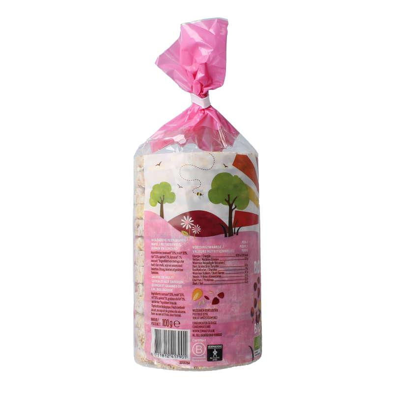 Zonnatura Boekweitwafels met quinoa bio 100 Gram
