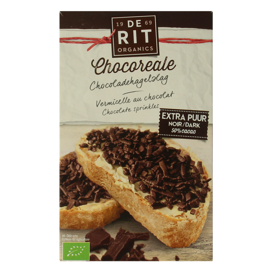 De Rit Chocoreale hagelslag extra puur bio 200.00 Gram