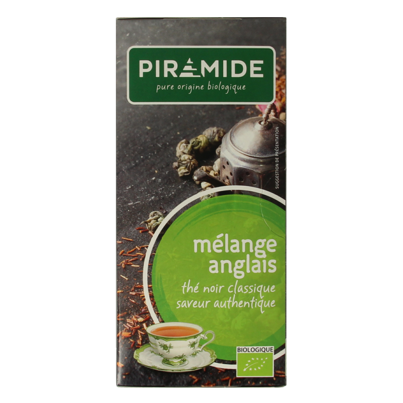 Piramide Engelse melange thee bio 20 Zakjes