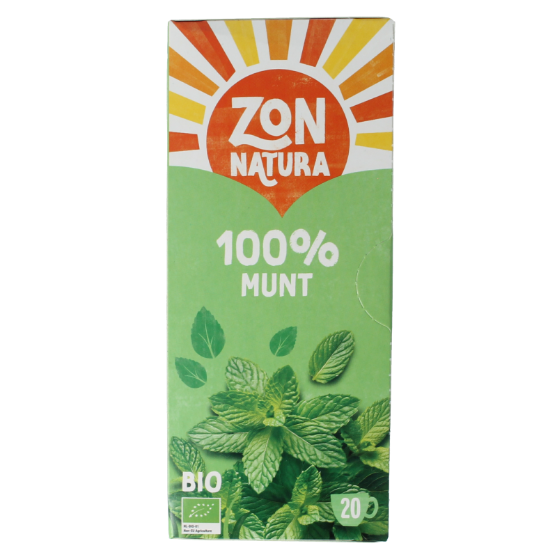 Zonnatura Munt thee 100% bio 20 Zakjes