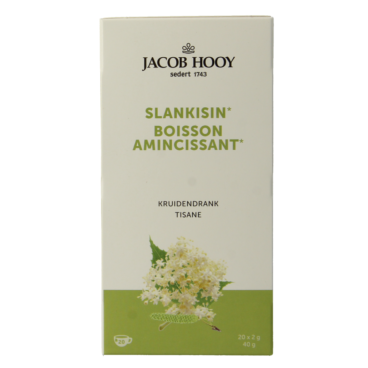 Jacob Hooy Slankisin/slankheidskruiden thee 20.00 Zakjes