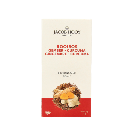 Jacob Hooy Rooibos gember curcuma thee  20.00 Zakjes