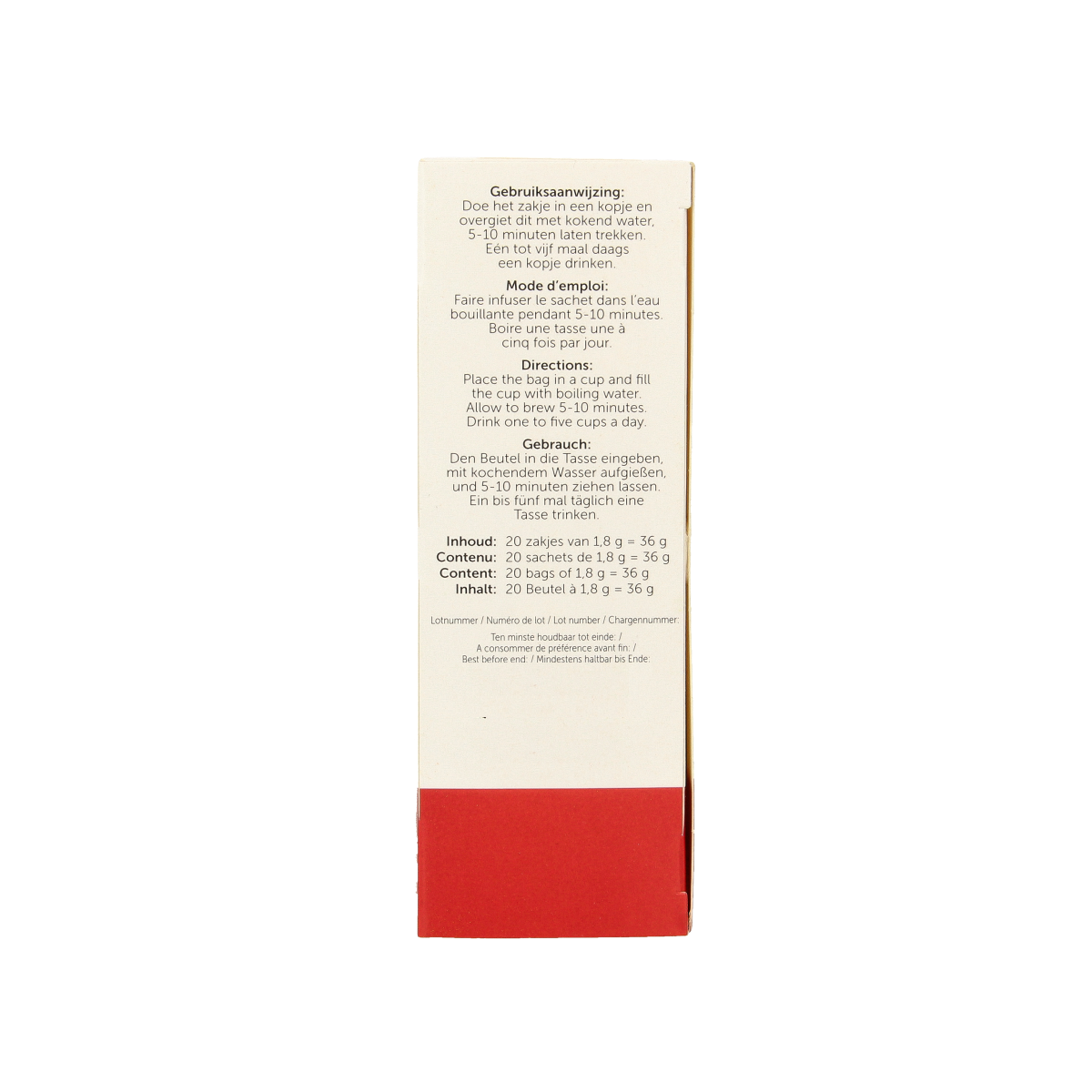 Jacob Hooy Rooibos gember curcuma thee  20.00 Zakjes