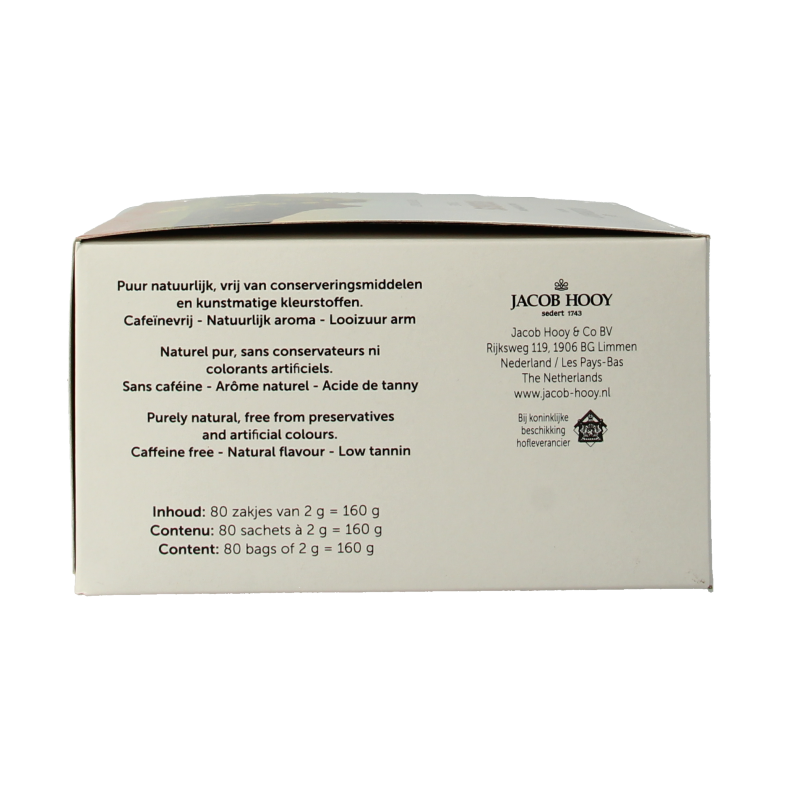 Jacob Hooy Rooibosthee sakkies 80 Zakjes