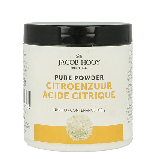 Jacob Hooy Citroenzuur pot 200.00 Gram