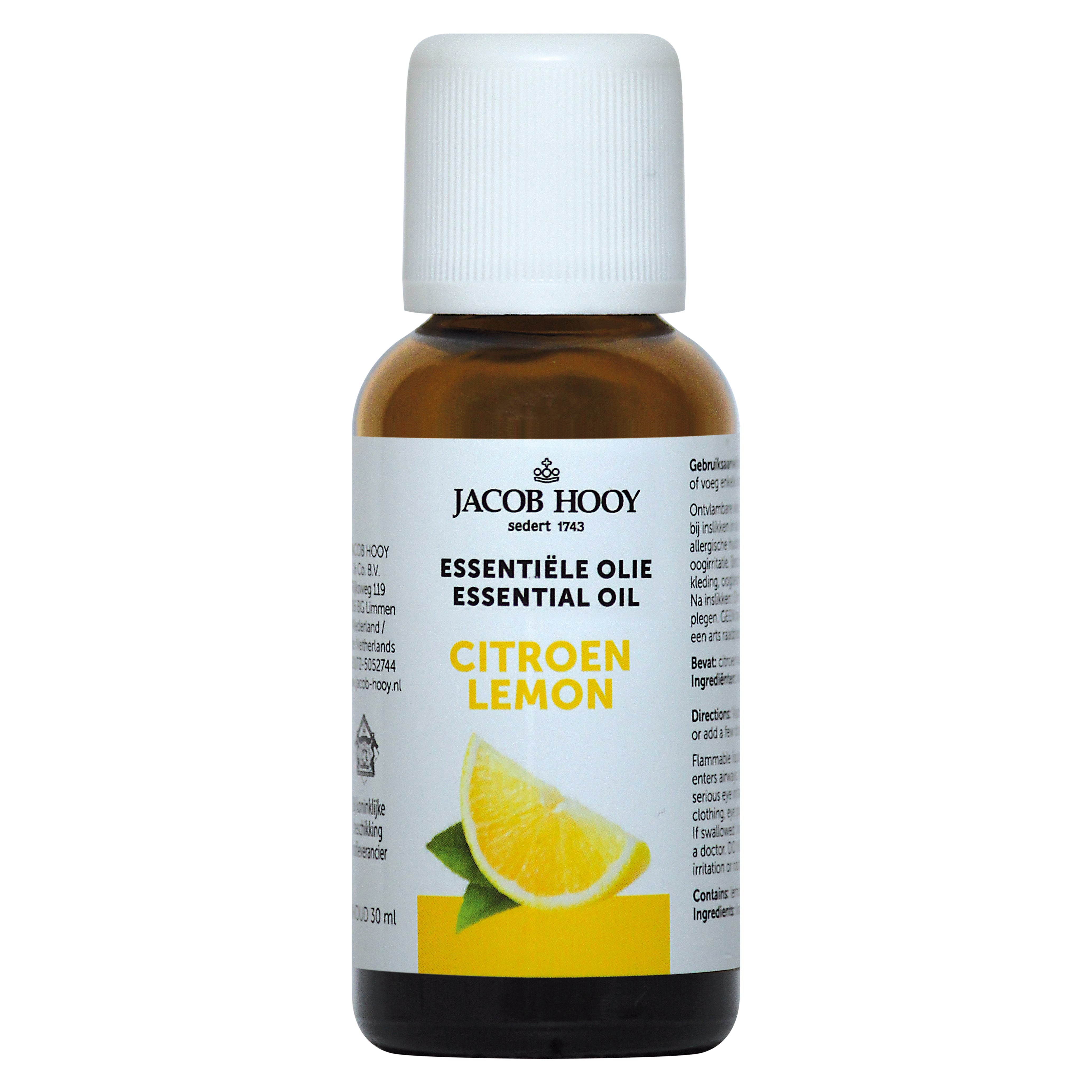 Jacob Hooy Citroen olie 30 Milliliter