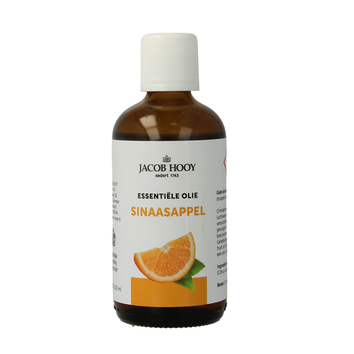 Jacob Hooy Sinaasappel olie 100.00 Milliliter