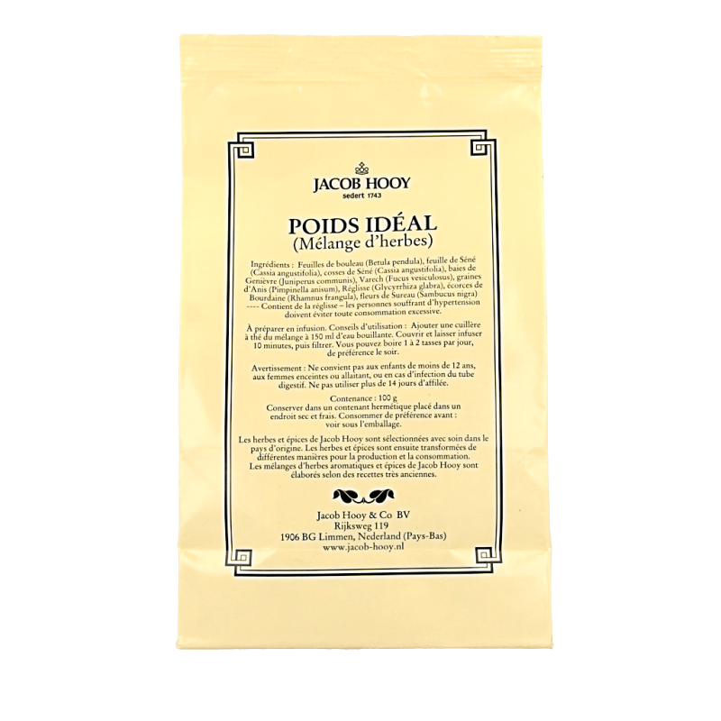 Jacob Hooy Ideaal gewicht  100 Gram