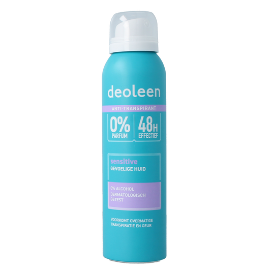 Deoleen Deodorant spray satin sensitive zonder alcohol 150.00 Milliliter