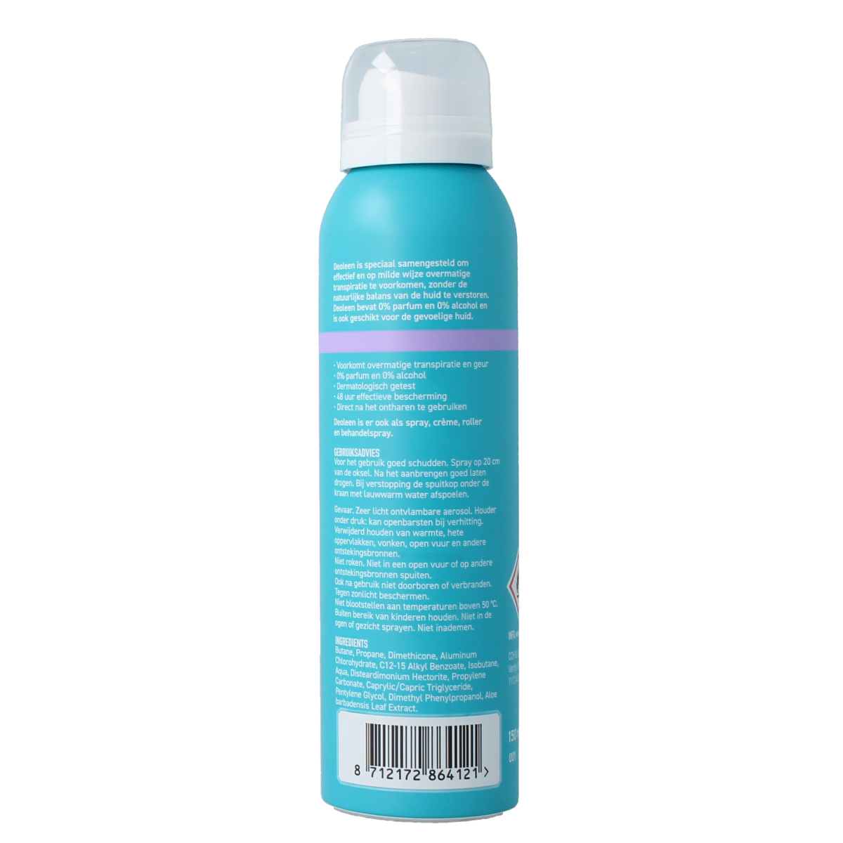 Deoleen Deodorant spray satin sensitive zonder alcohol 150.00 Milliliter