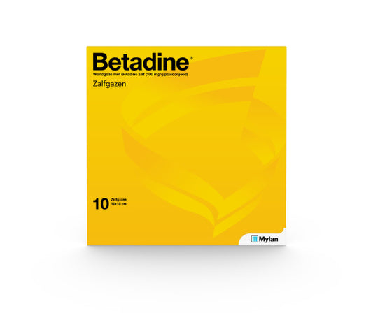 Betadine Desinfectie zalfgazen 10 Stuks