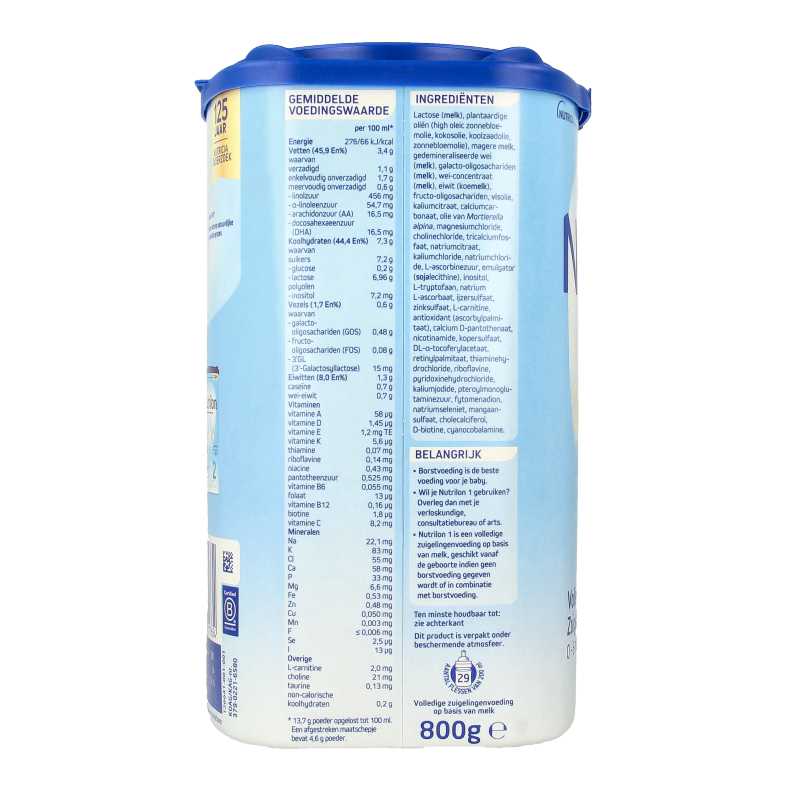 Nutrilon Volledige Zuigelingenvoeding 1 800 Gram