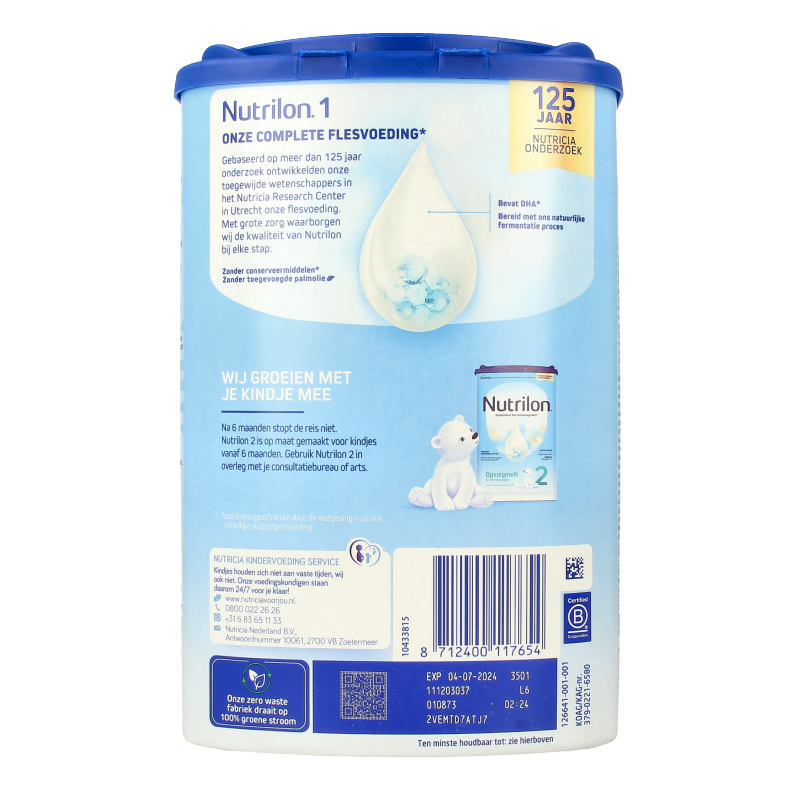 Nutrilon Volledige Zuigelingenvoeding 1 800 Gram