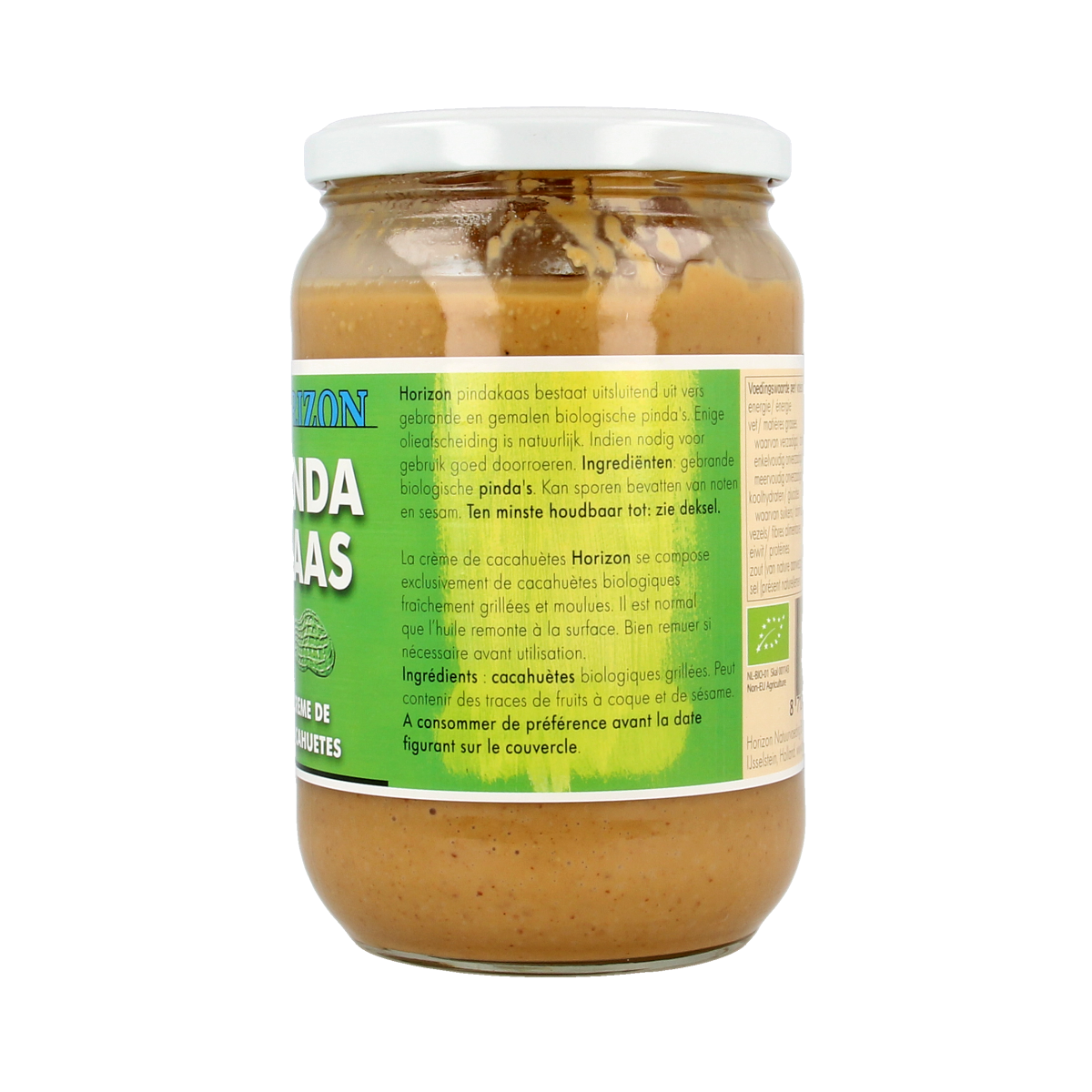 Horizon Pindakaas zonder zout eko bio 650.00 Gram