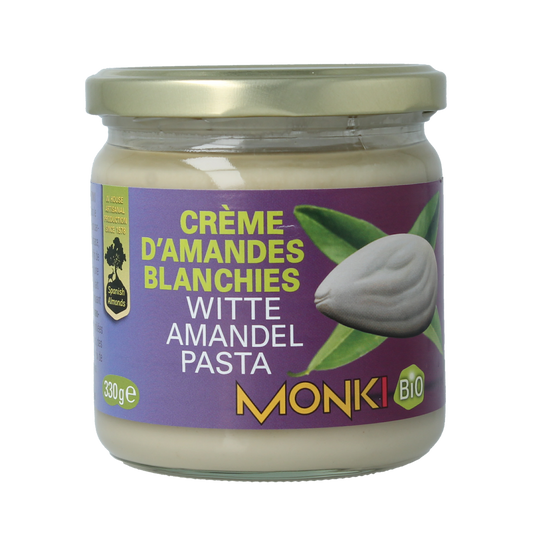 Monki Witte amandelpasta eko bio 330.00 Gram