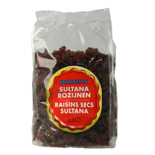 Horizon Rozijnen sultana bio 500.00 Gram