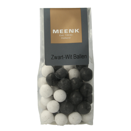 Meenk Zwart wit ballen 170.00 Gram