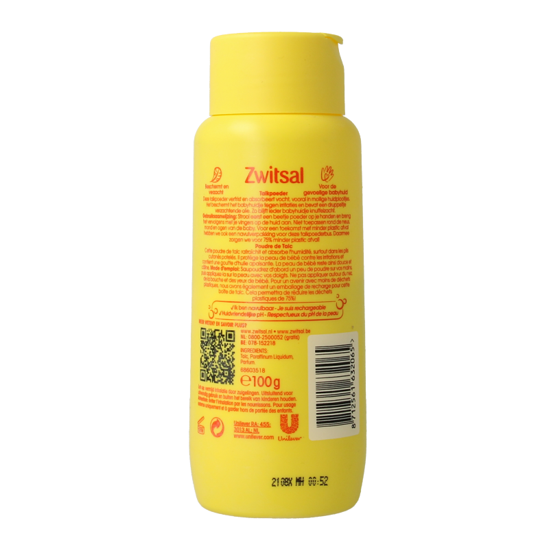 Zwitsal Talkpoeder strooibus 100 Gram