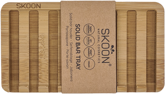 Skoon Solid bar tray - 2 bar - all bamboo 1.00 Set