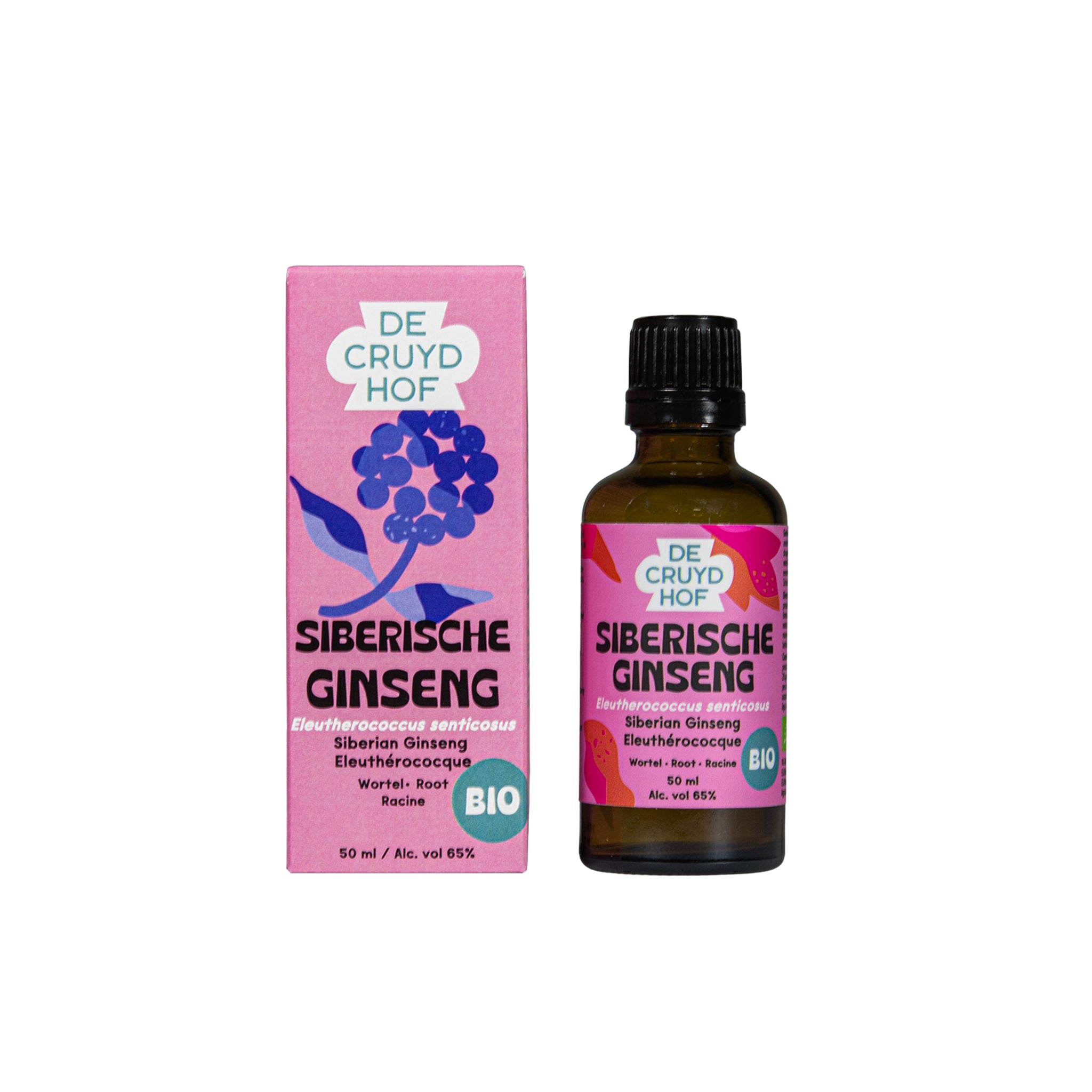 Cruydhof Eleutherococcus senticosus/Siberische ginseng bio 50 Milliliter