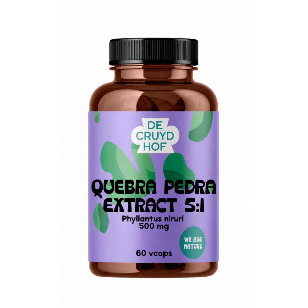 De Cruydhof De Cruydhof Quebra Pedra extract 5:1, 60 vcaps 60.00 Vegetarische capsules
