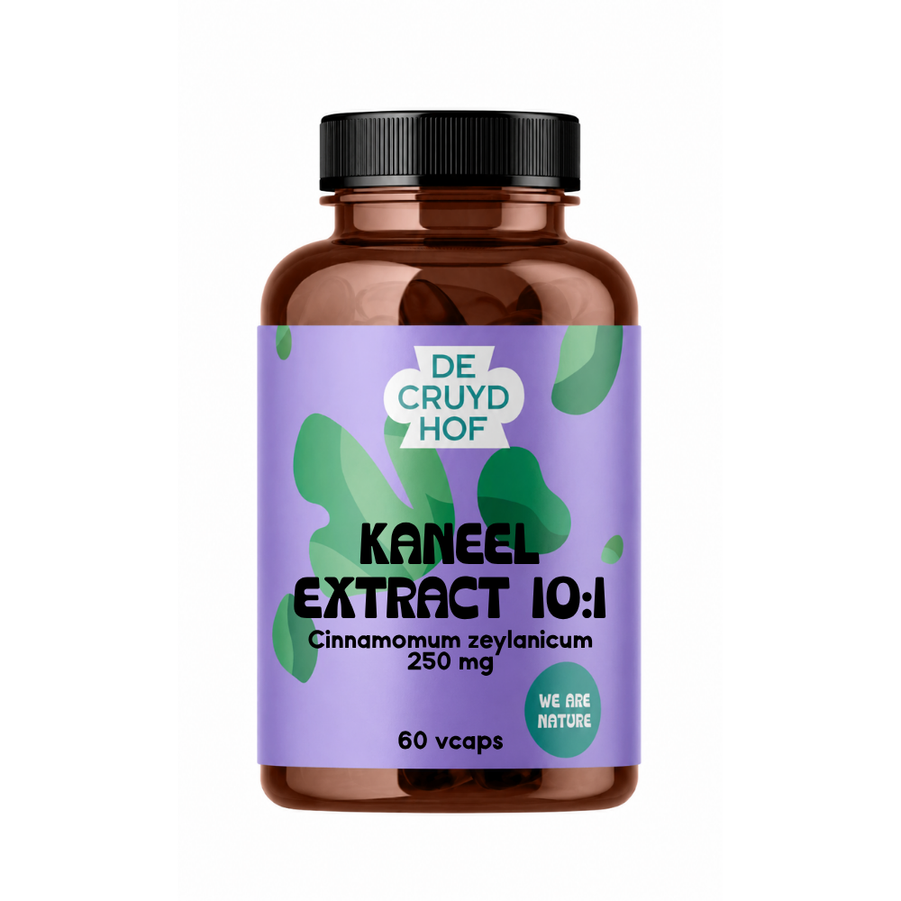 De Cruydhof De Cruydhof Kaneel extract 10:1, 60 vcaps 60.00 Vegetarische capsules