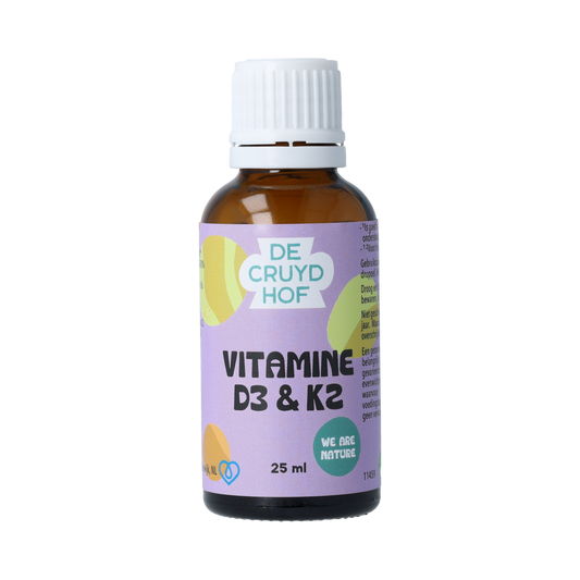 De Cruydhof De Cruydhof Vitamine D3 & K2, 25 ml 25.00 Milliliter