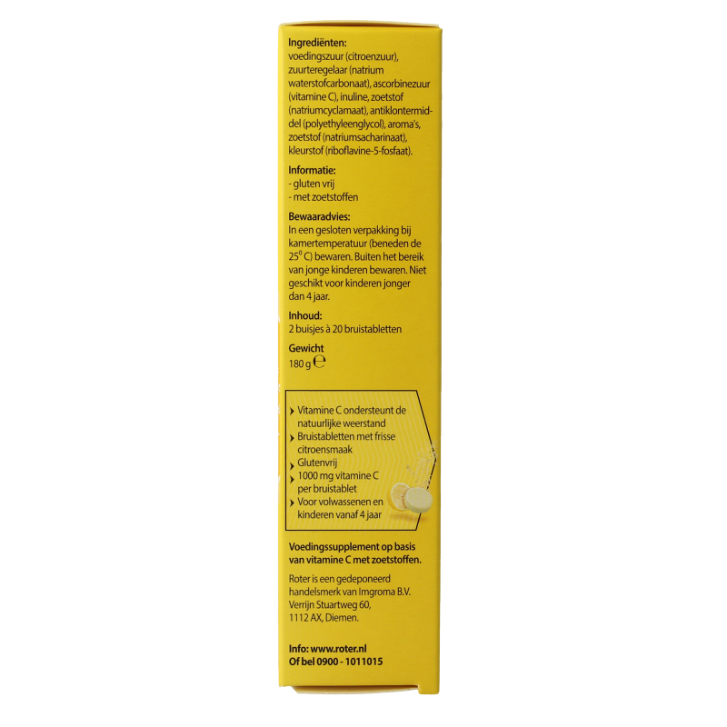 Roter Bruistabletten citroen vit C duopack 40 Bruistabletten