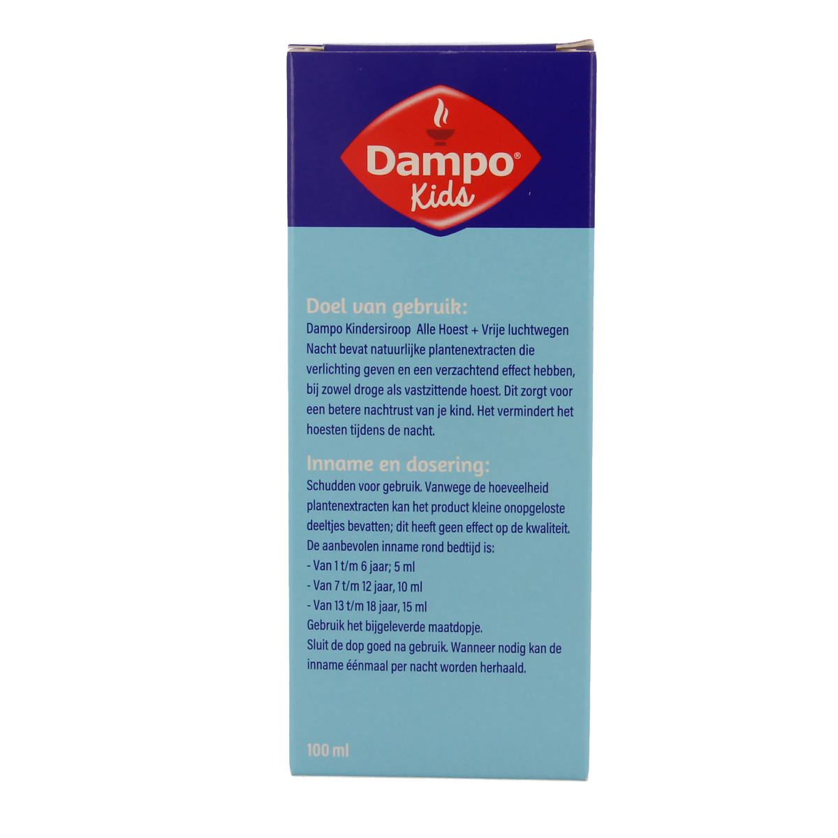 Dampo Kids alle hoest nacht 100.00 Milliliter