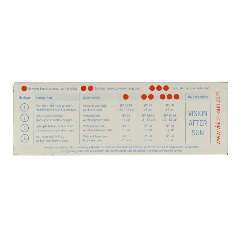Vision High sensitive SPF30 180 Milliliter