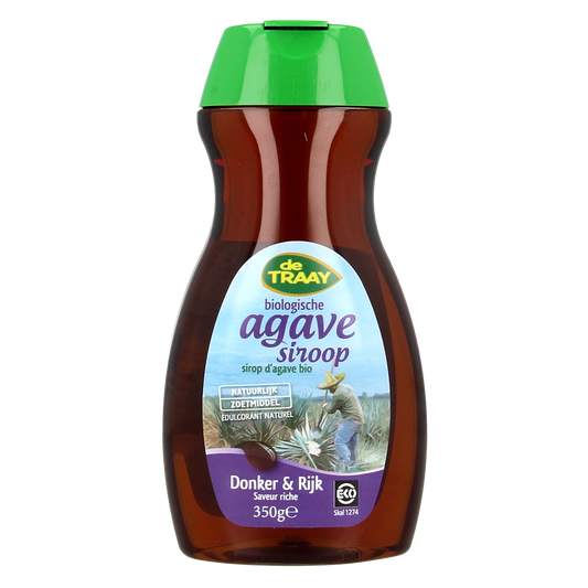 de Traay Agavesiroop donker en rijk bio 350.00 Gram