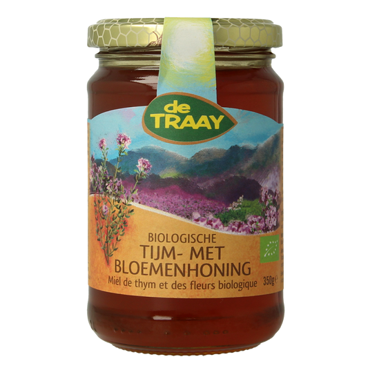 de Traay Tijm- met bloemenhoning eko bio 350.00 Gram