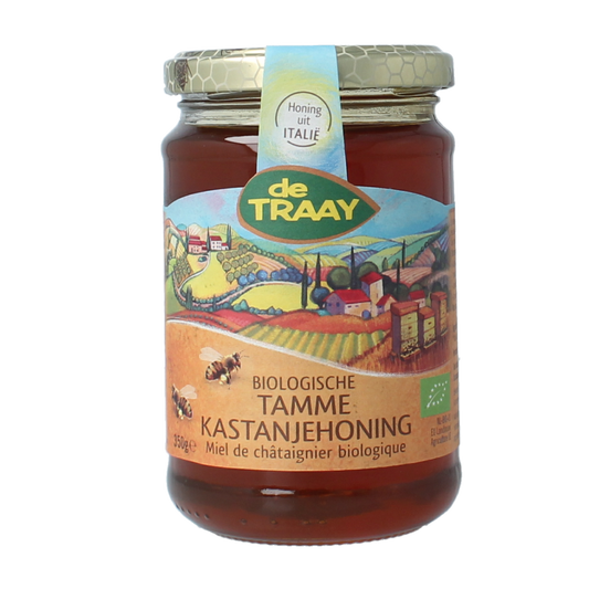de Traay Kastanjehoning tamme bio 350.00 Gram