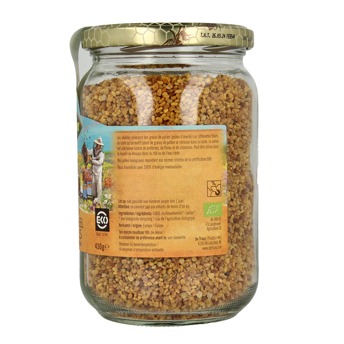 de Traay Stuifmeelkorrels biologisch 430.00 Gram