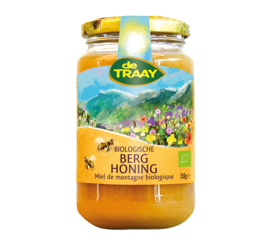 de Traay Berg honing eko bio 350.00 Gram