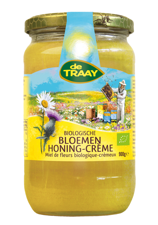 de Traay Bloemenhoning creme bio 900.00 Gram