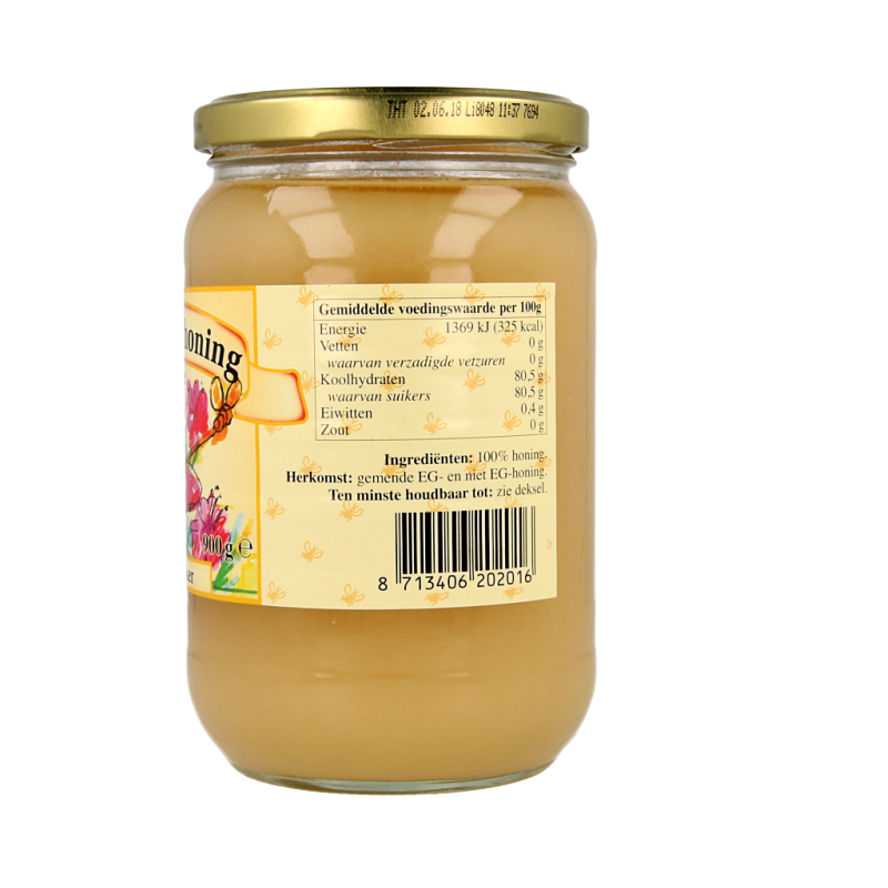 De Imker Bloemenhoning creme 900 Gram