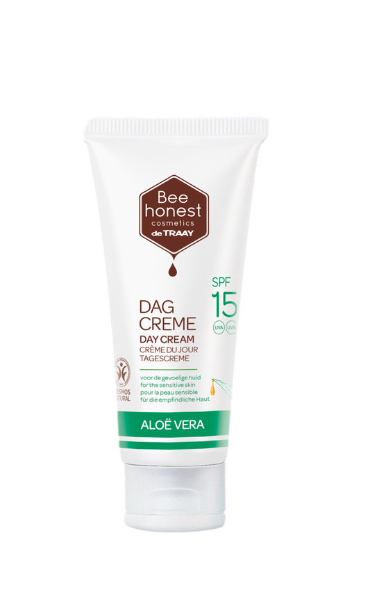 Traay Bee Honest Dagcreme aloe vera SPF15 50.00 Milliliter