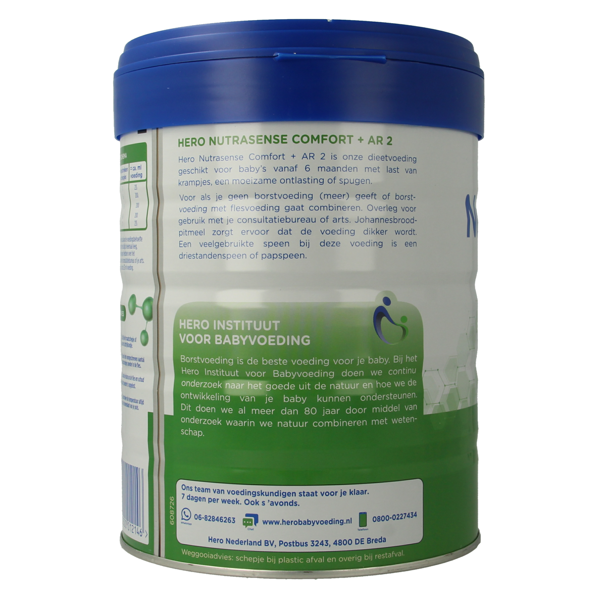 Hero Nutrasense comfort+ AR opvolgmelk 2 (6+mnd) 700.00 Gram
