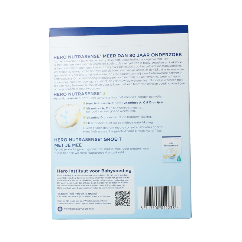 Hero Nutrasense peutermelk 3 (1+jr) 700 Gram