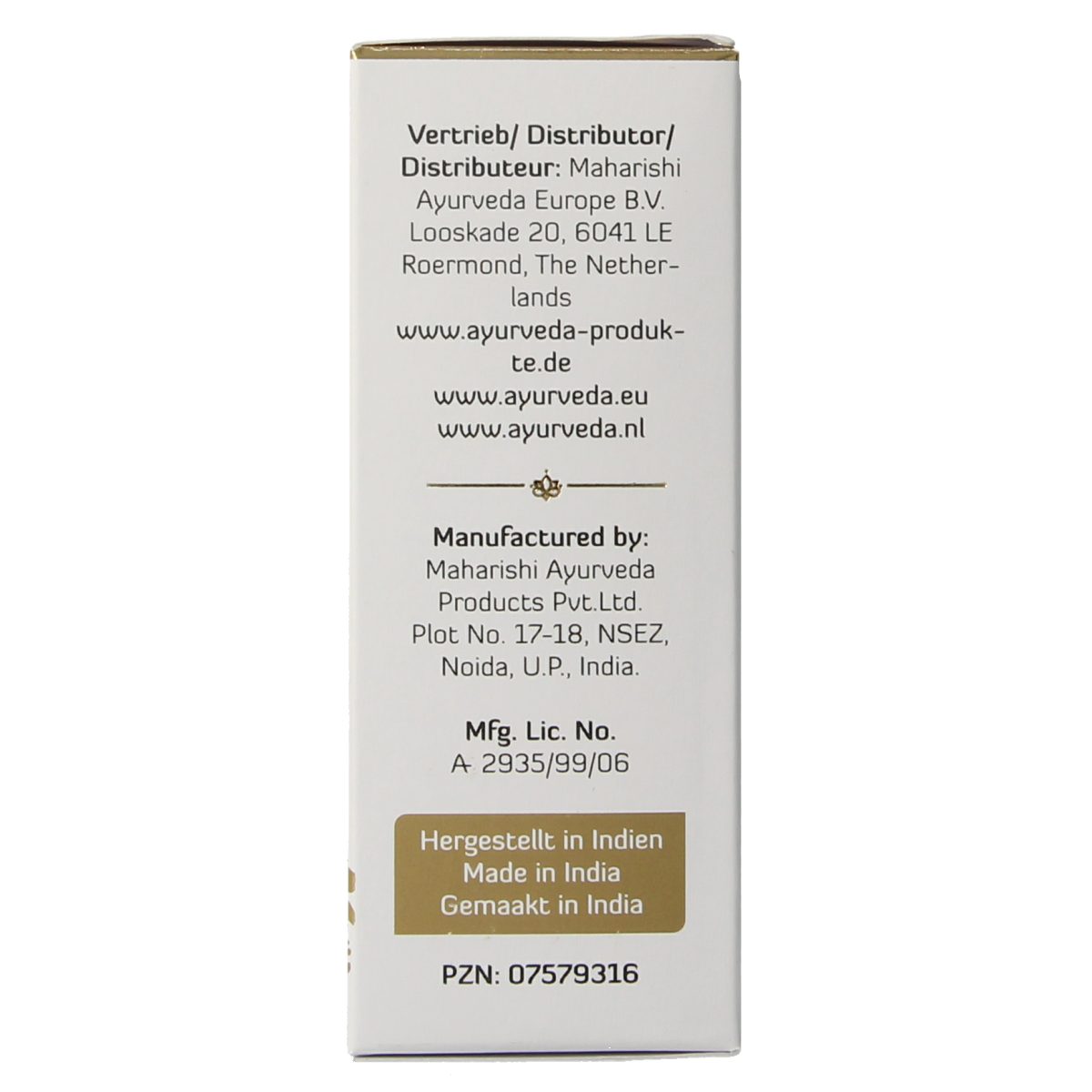 Maharishi Ayurv Neusolie nasya olie 50.00 Milliliter