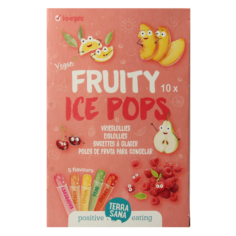 TerraSana Ice pops fruitsap bio 400 Milliliter