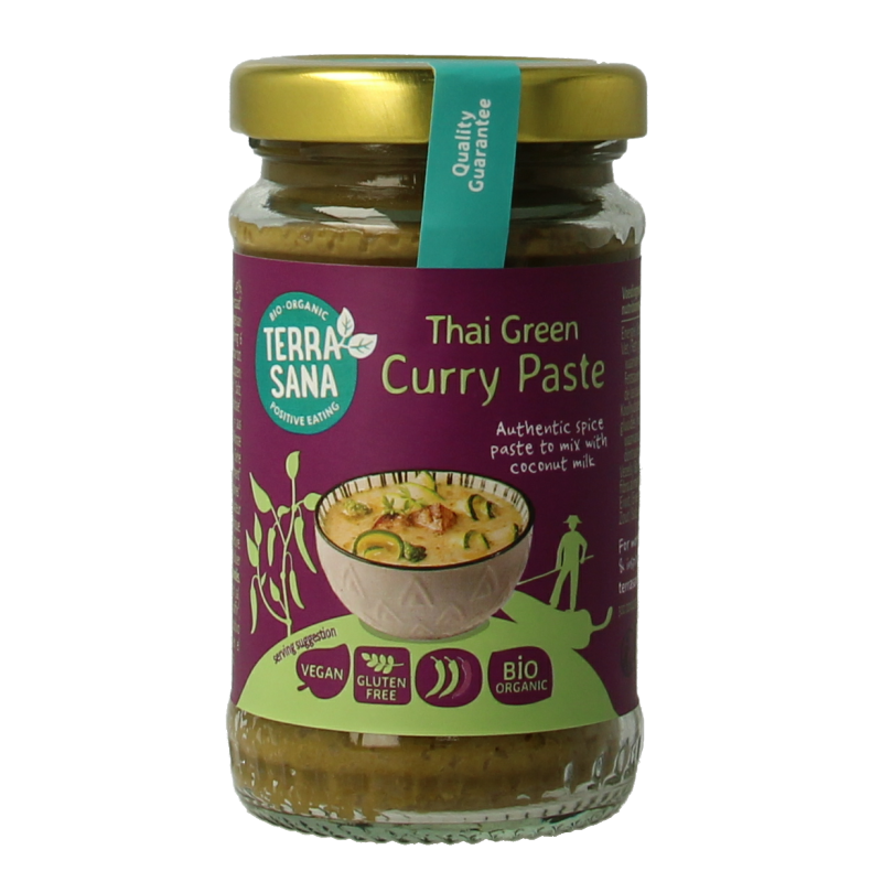 TerraSana Thaise groene currypasta bio 120 Gram