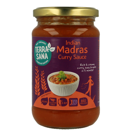 TerraSana Curry sauce madras bio 350.00 Gram