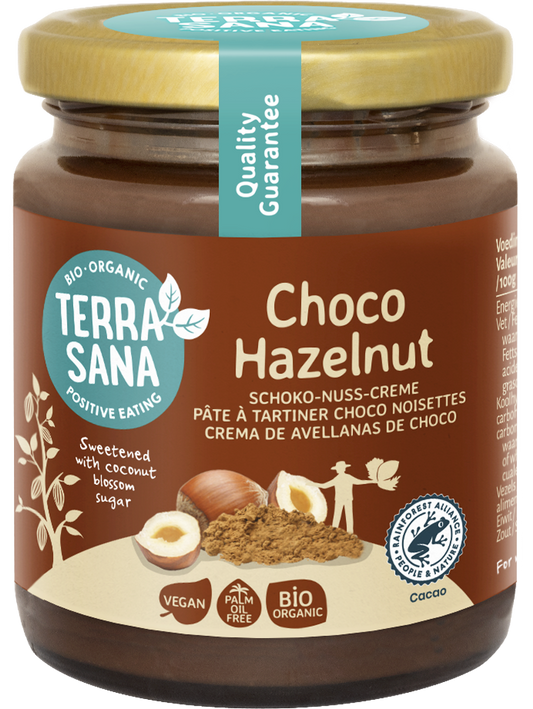 TerraSana Choco hazelnootpasta bio 250 Gram